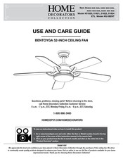 Home Decorators Collection BENTOYGA 51821 Use And Care Manual