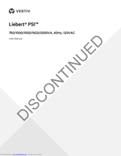 Vertiv Liebert PSI PS1500RT3-120 User Manual