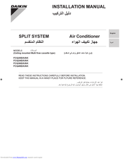 Daikin FCQ24EAVAK Installation Manual