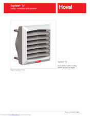 Hoval TopVent TV Operating Manual