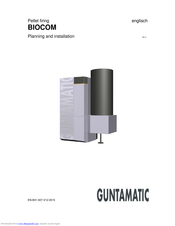 Guntamatic Biocom 30 Planning And Installation Manual