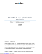 Controlant CO 13.01 User Manual