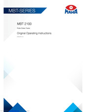 MAHA MBT Series Original Operating Instructions