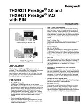 Honeywell THX9321 Prestige 2.0 Product Data