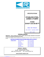 Kremlin-Rexson AIRMIX 20-50 FT Original Manual