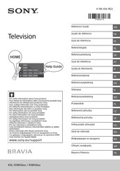 Sony Bravia KDL-50WG6 Series Reference Manual