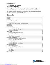 National Instruments sbRIO-9687 User Manual