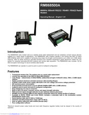 Infiniteq RM868500A Operating Manual