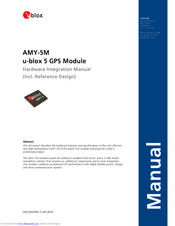 u-blox AMY-5M Hardware Integration Manual
