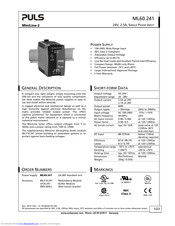 Puls MiniLine-2 Series Manual