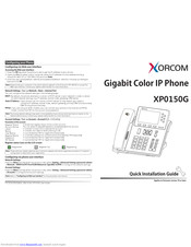 Xorcom XP0150G Quick Installation Manual