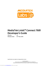 Mediatek Labs LinkIt Connect 7681 Developer's Manual