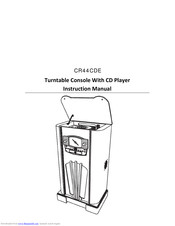 Crosley CR44CDE Instruction Manual