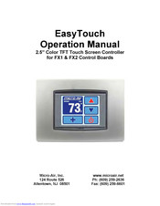 MICRO-AIR EasyTouch Operation Manual