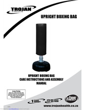 Trojan UPRIGHT BOXING BAG Care Instructions And Assembly Manual