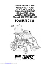 Sunrise Medical POWERTEC F35 Directions For Use Manual