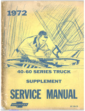 chevrolet 50 Series 1972 Service Manual