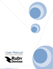 Ruby Deveces Ruby Calculator Ultimate Edition User Manual