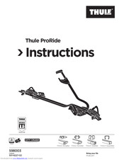 Thule ProRide Instructions Manual