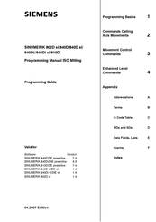 Siemens SINUMERIK 840Di Programming Manual