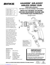 Binks AA4400M Instructions Manual
