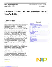 NXP Semiconductors Freedom FRDM-KV11Z User Manual