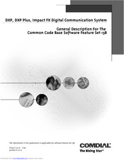 Comdial Impact FX General Description Manual