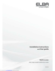 Elba OB60 Series Installation Instructions And User Manual
