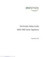 Storsimple 7000 Series Safety Manual