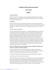 Handiblox BMH01 User Manual