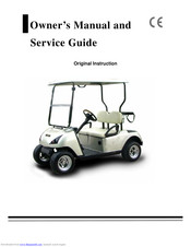 crown ELITE GOLF SERIES Owner's Manual And Service Manual