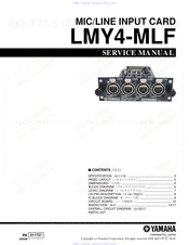 Yamaha LMY4-MLF Service Manual