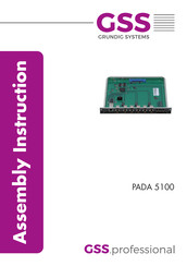 GSS PADA 5100 Assembly Instruction Manual