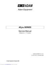 Adam Equipment AZplus Series Service Manual