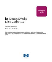 HP StorageWorks NAS e7000 v2 Quick Start Manual