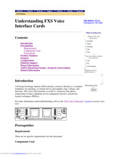 Cisco VIC-2FXS Quick Start Manual