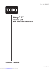 Toro Dingo TX 22306 Operator's Manual