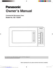 Panasonic NE-1064F Owner's Manual