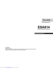 Fluke Biomedical ESA614 Getting Started Manual