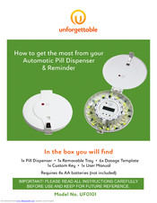 Unforgettable UF0101 Manual