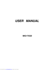 TER SRL MIG175GD User Manual
