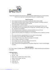 Spectech T1026 User Manual