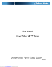 PowerWalker VI TW Series User Manual