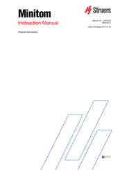 Struers Minitom Instruction Manual