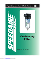 Speedaire 4ZL17A Operating Instructions & Parts Manual