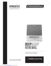 HoMedics Deep Sleep Renewal Instruction Manual
