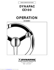Dynapac CC100 Operation Manual