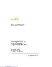 Schick iPan User Manual