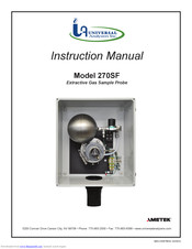 Ametek Universal Analyzers 270SF Instruction Manual
