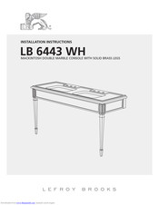 Lefroy Brooks LB 6443 WH Installation Instructions Manual